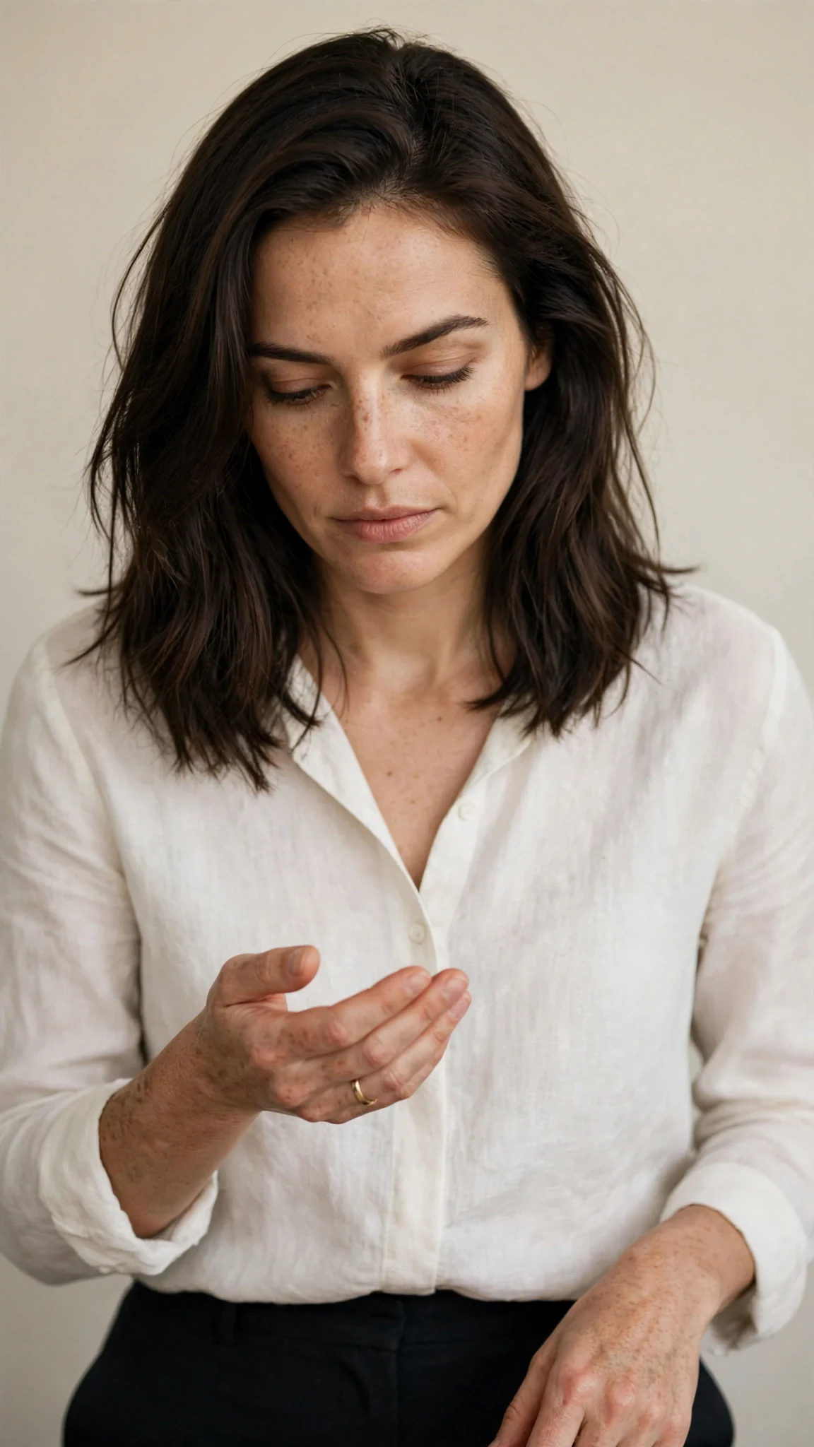 Thea looks down at the ring on her finger.