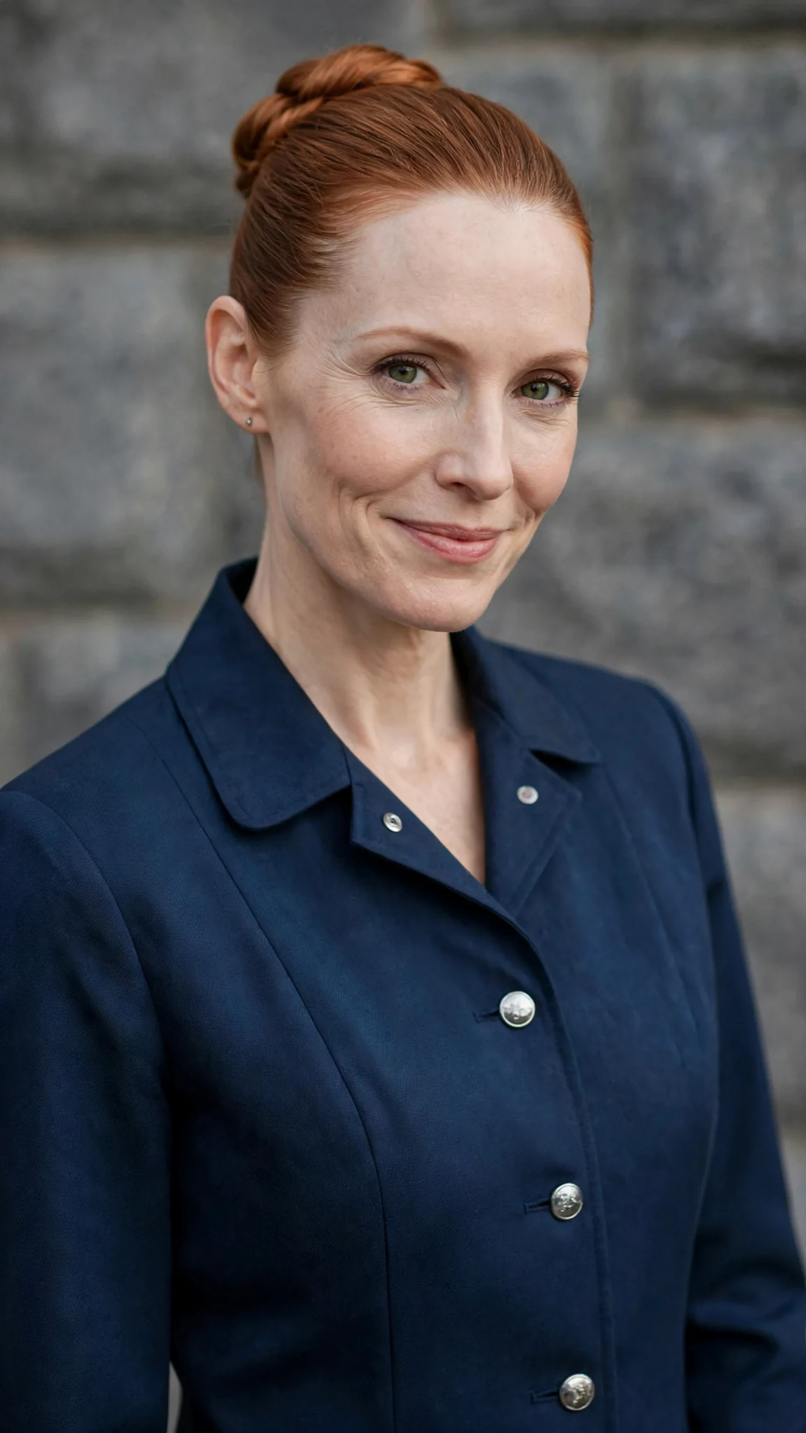 Close on Lysa's face as she offers charity with a thin smile.