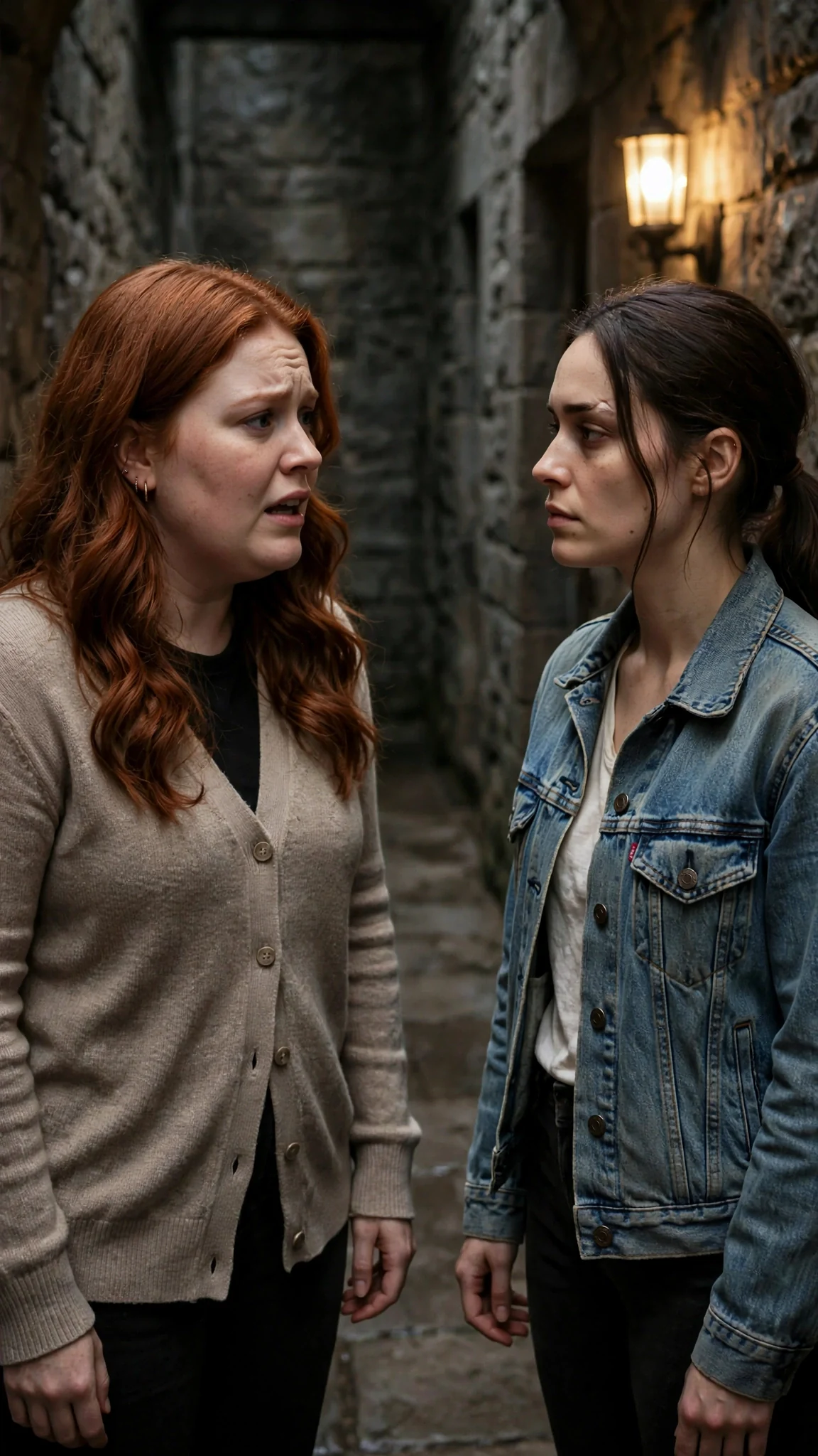 Perrin steps back and warns Maeve not to speak to anyone, her warmth gone.