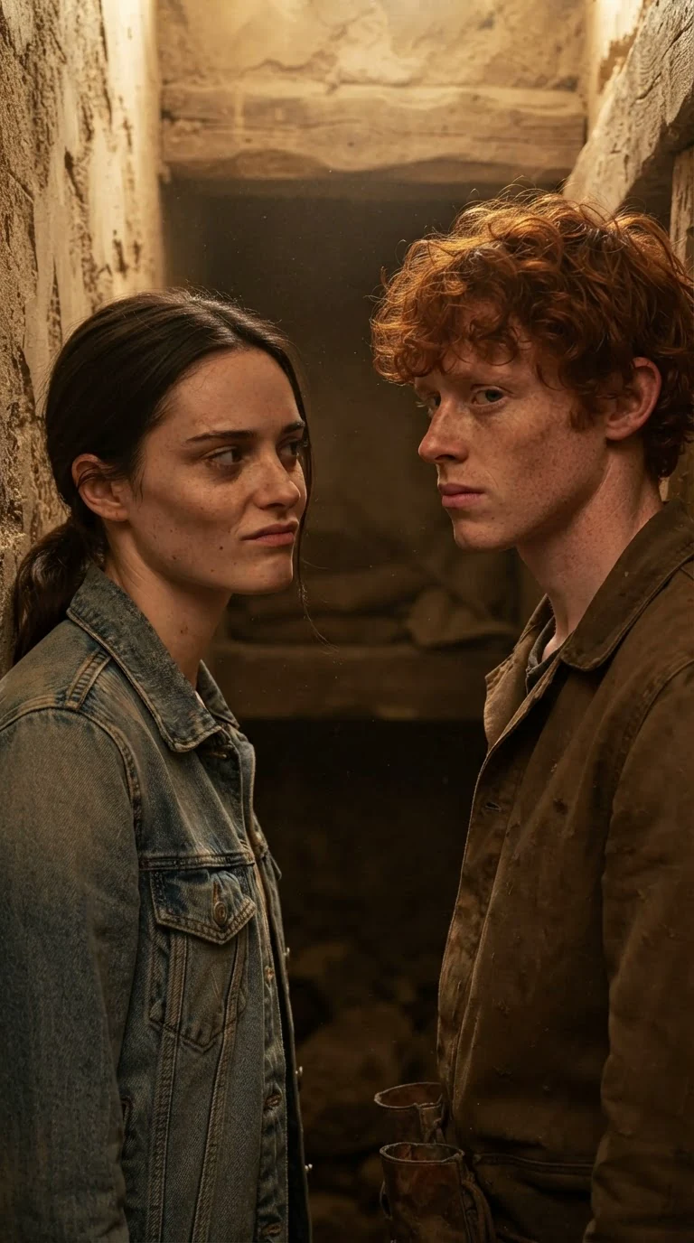 Maeve answers Jory with a raised eyebrow and a smirk.