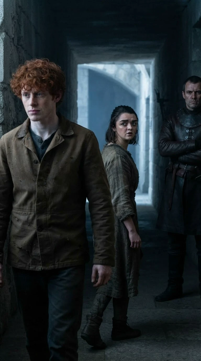 Jory steps back, and Maeve looks at him before turning to follow the herald.