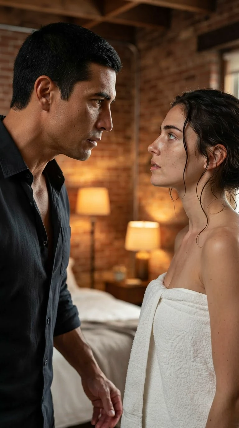 Aurelio takes a step toward Veda, who holds her ground.