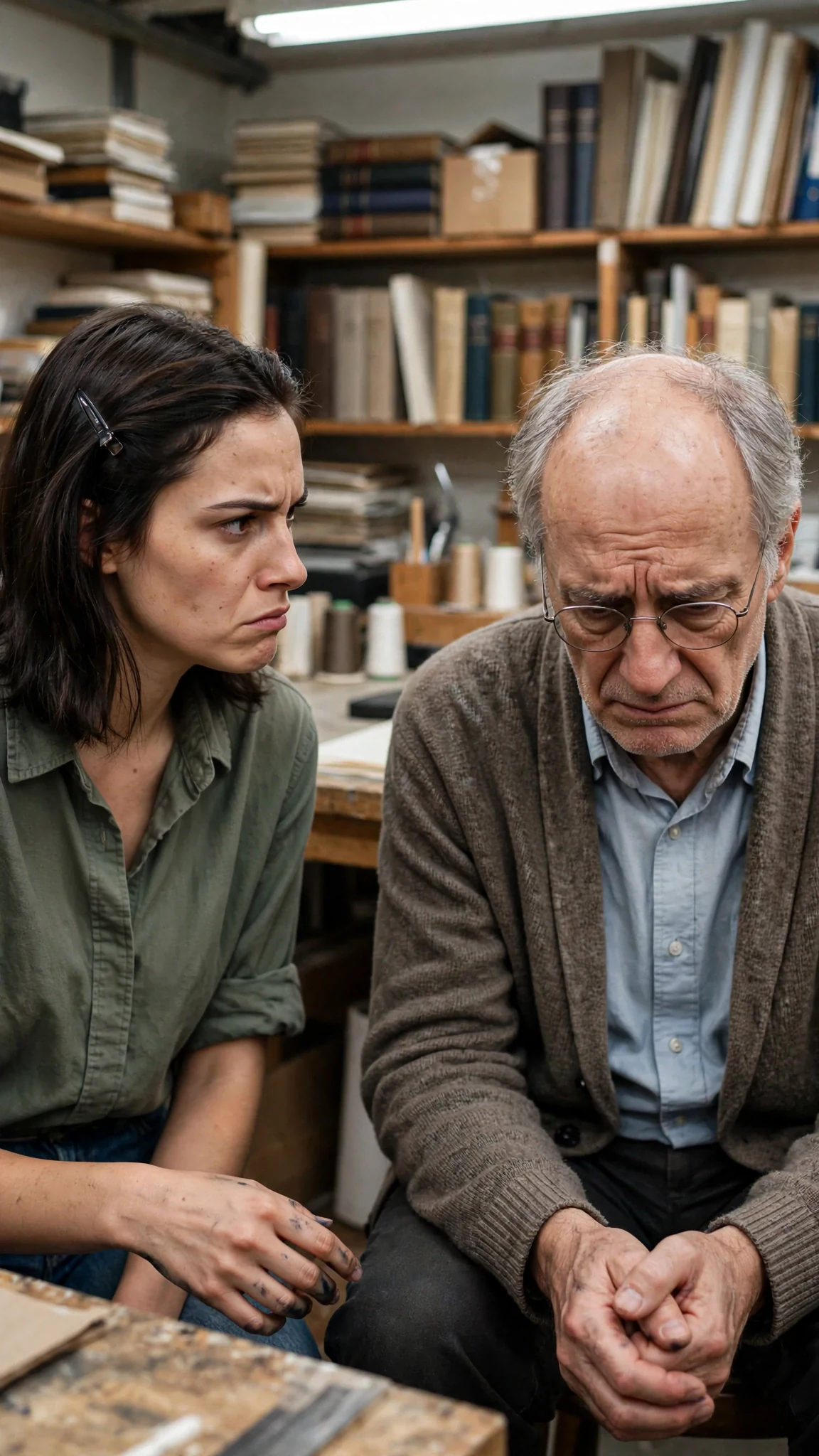 Darcy turns to her father and finds him unable to meet her eyes.