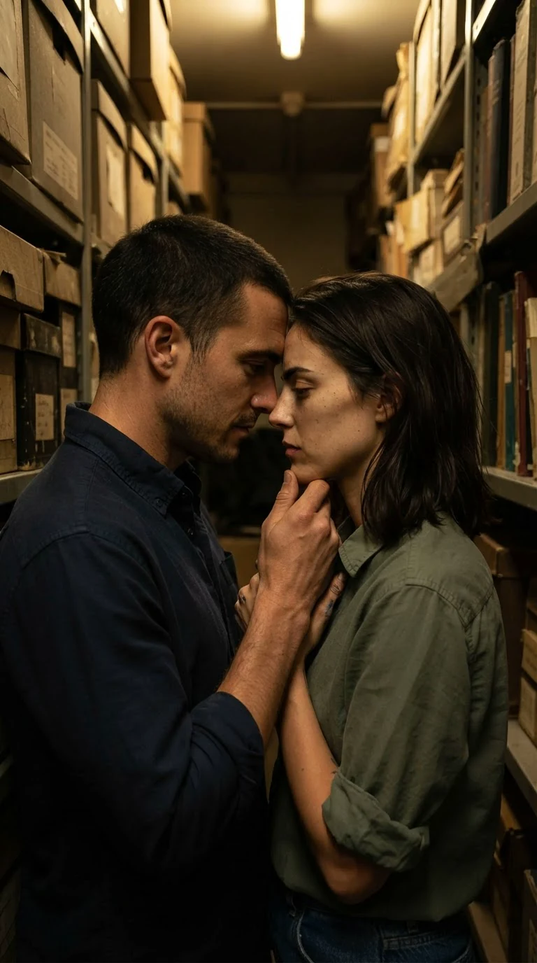 Darcy grinds against Lachlan's thigh, his thumb at the edge of her bra, both breathing hard.