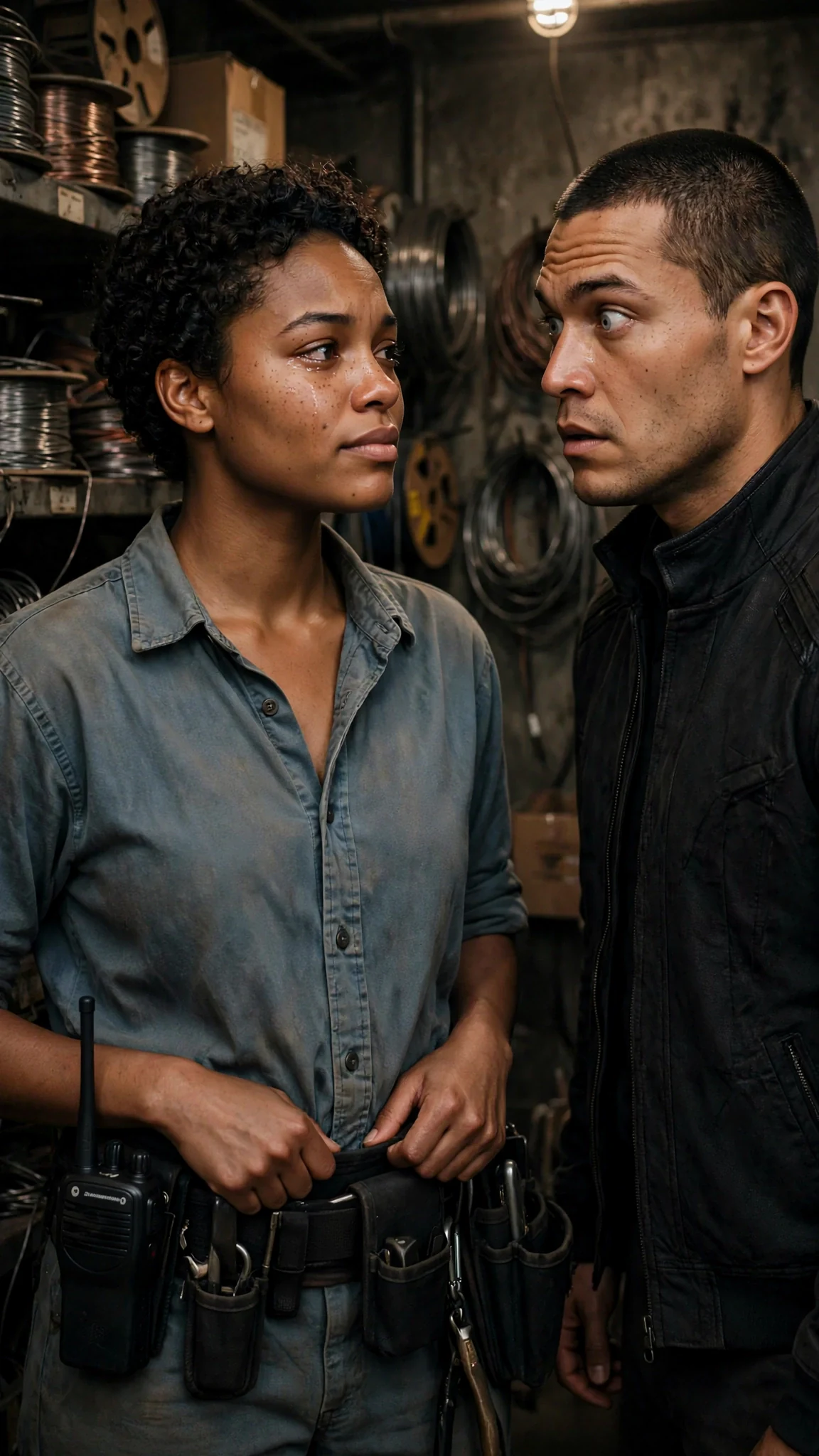 Nova straightens her shirt with flat, cold dignity and looks Evander in the eye.