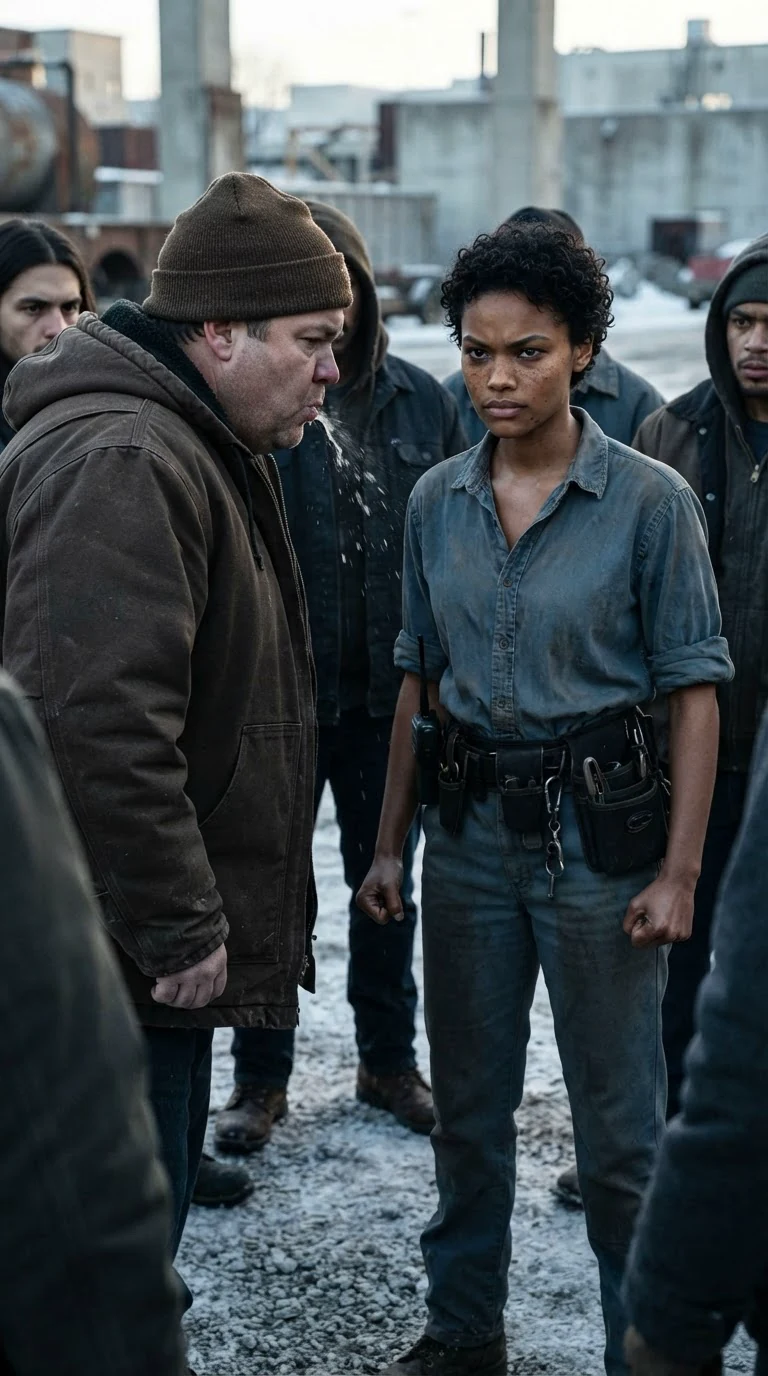 Nova says no in the crowded yard, and a pack man spits into the dirt near her boot.