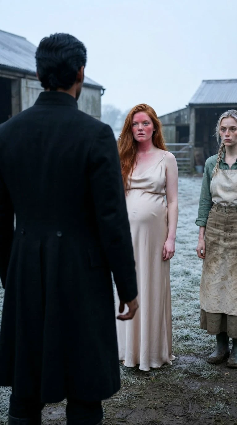 Ilona flushes red as the king silences her.