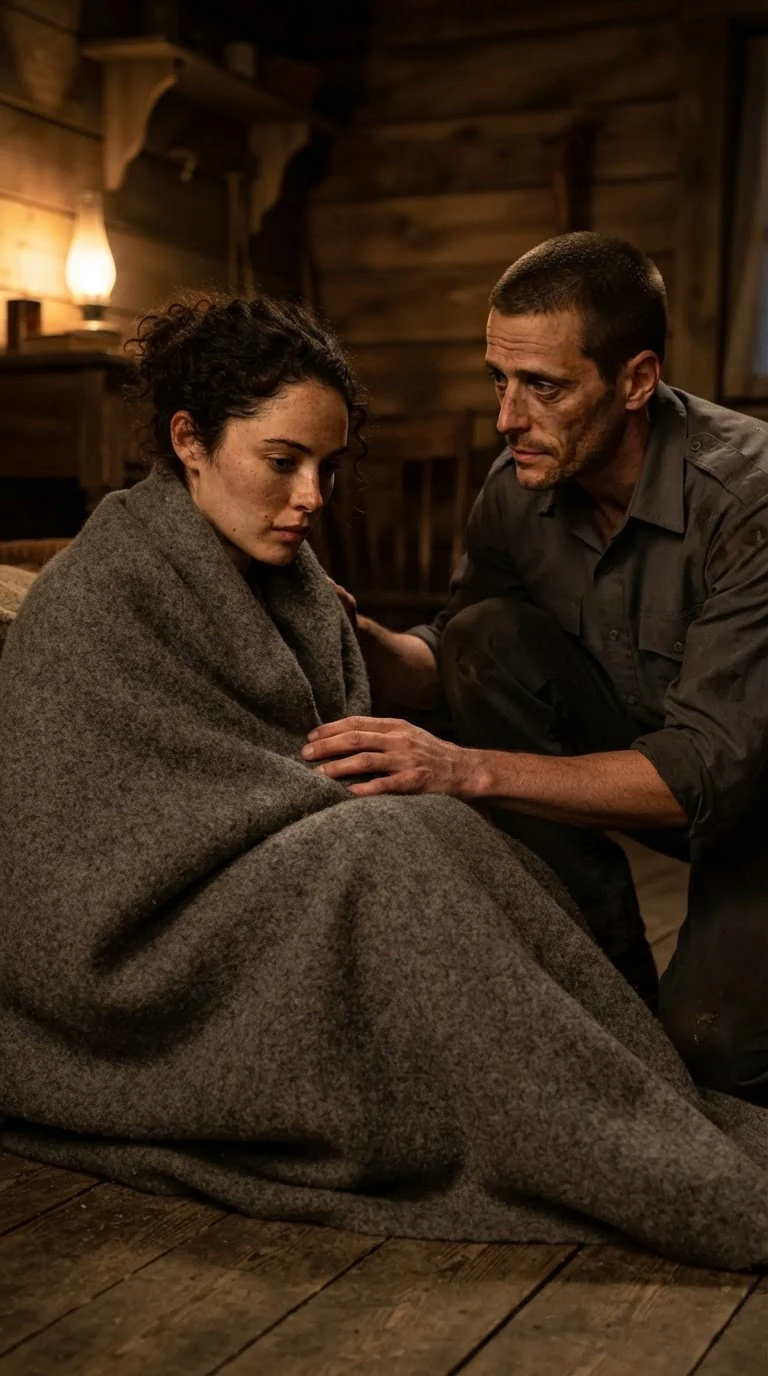 Close on Nola's face and Foster's tired green eyes, pity and shame between them.