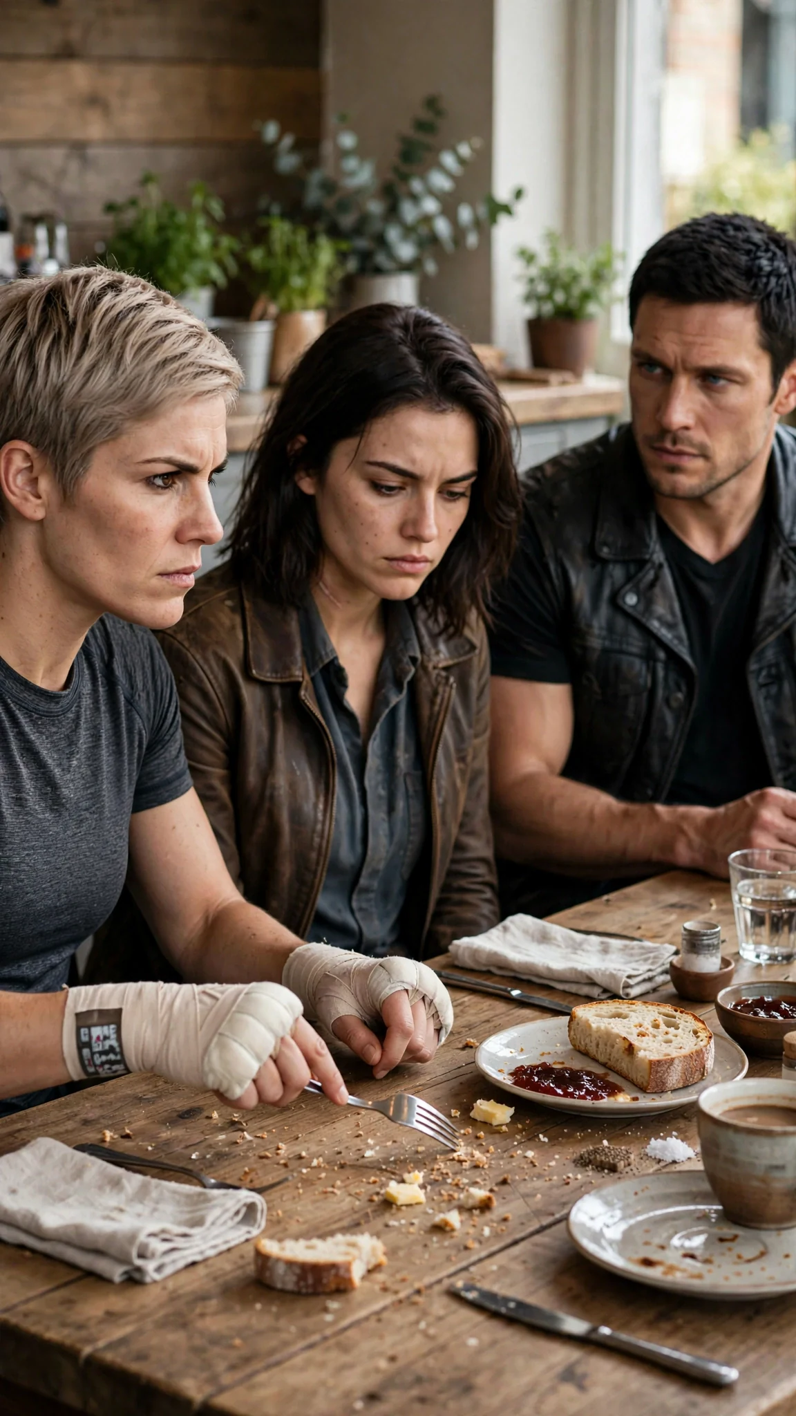 Briony sets her fork down and stares Ryland down across the table.