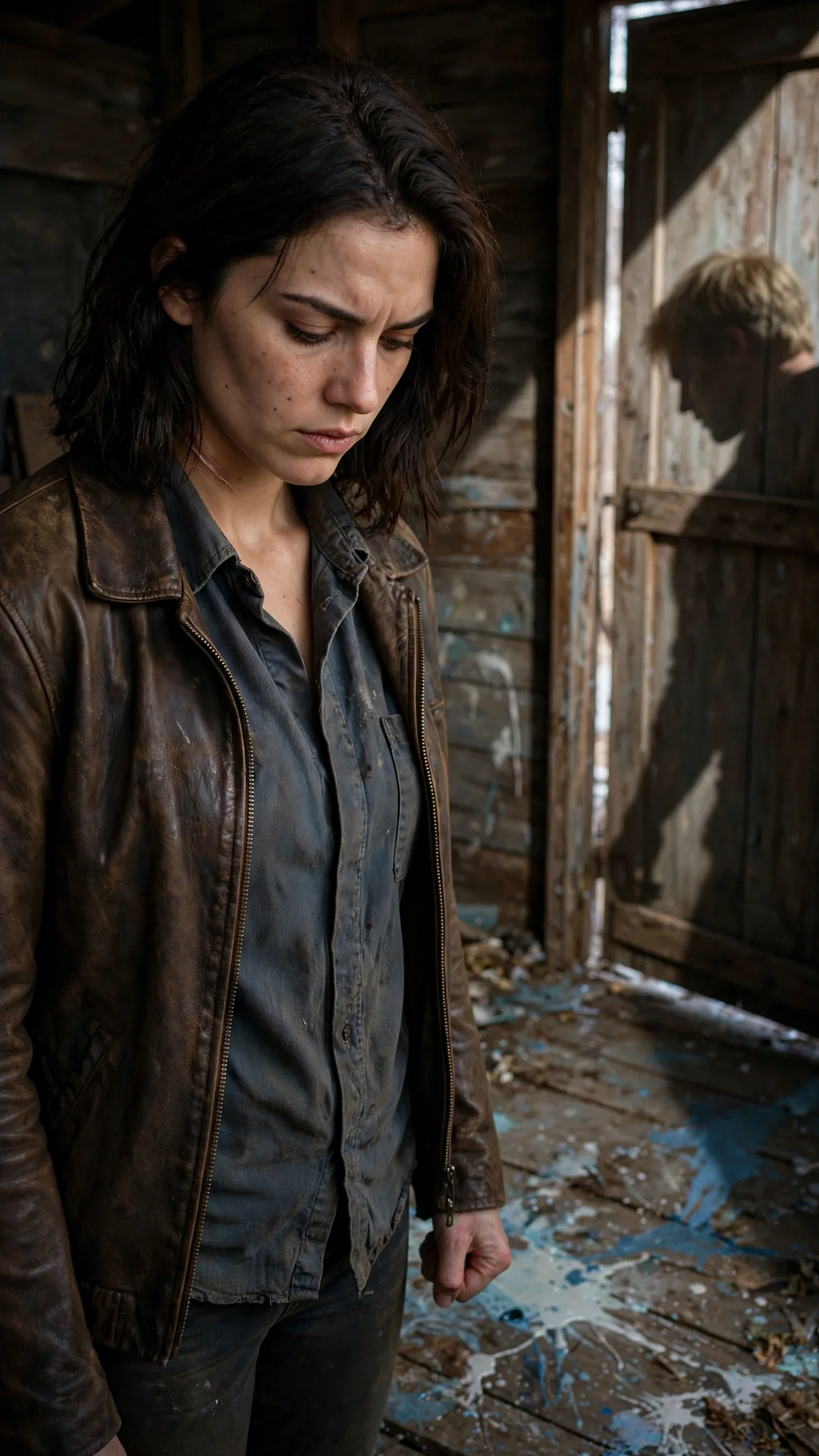 Maela stares at the floor of the shed, shame pressing her down.