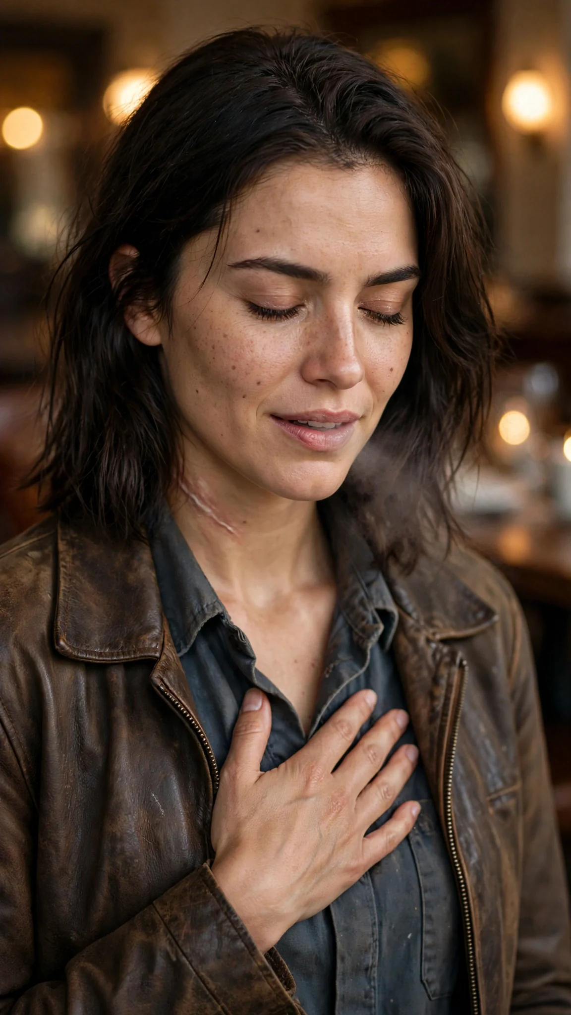 Maela closes her eyes as the bond tears loose, relief washing over her face.
