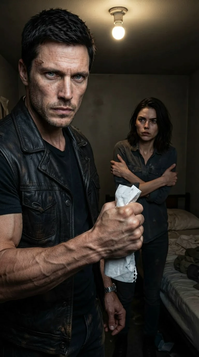 The Alpha crushes the note in his fist, his face turned to ice, the woman watching him from the bed.