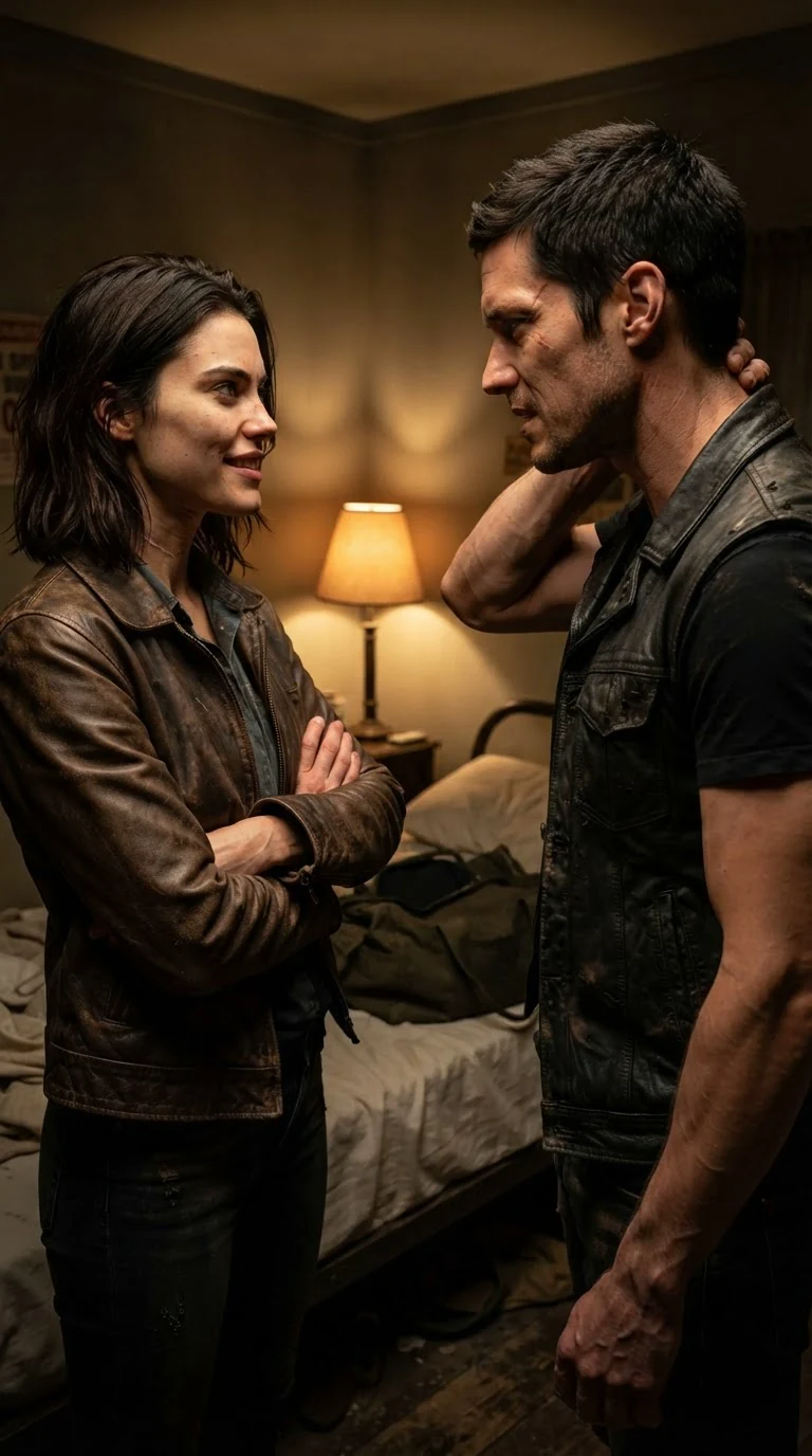 The young woman smiles without any warmth while the Alpha looks like the words hit him.