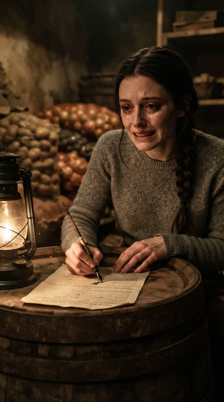 Elowen signs the form, her shaking hand pressing the pen to the page.