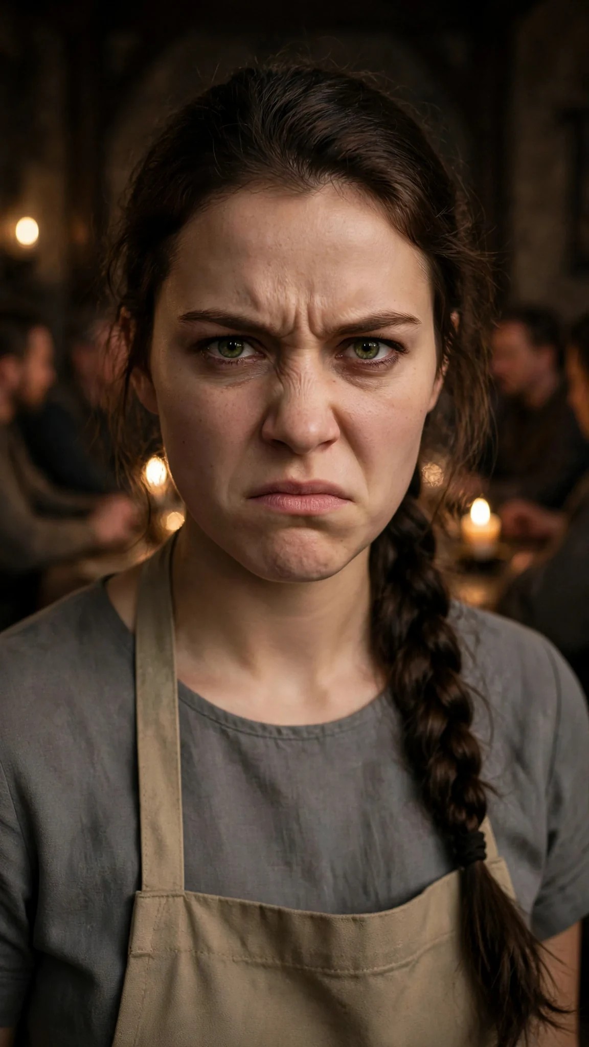 Avery's face tight with anger, the hall blurred behind her.