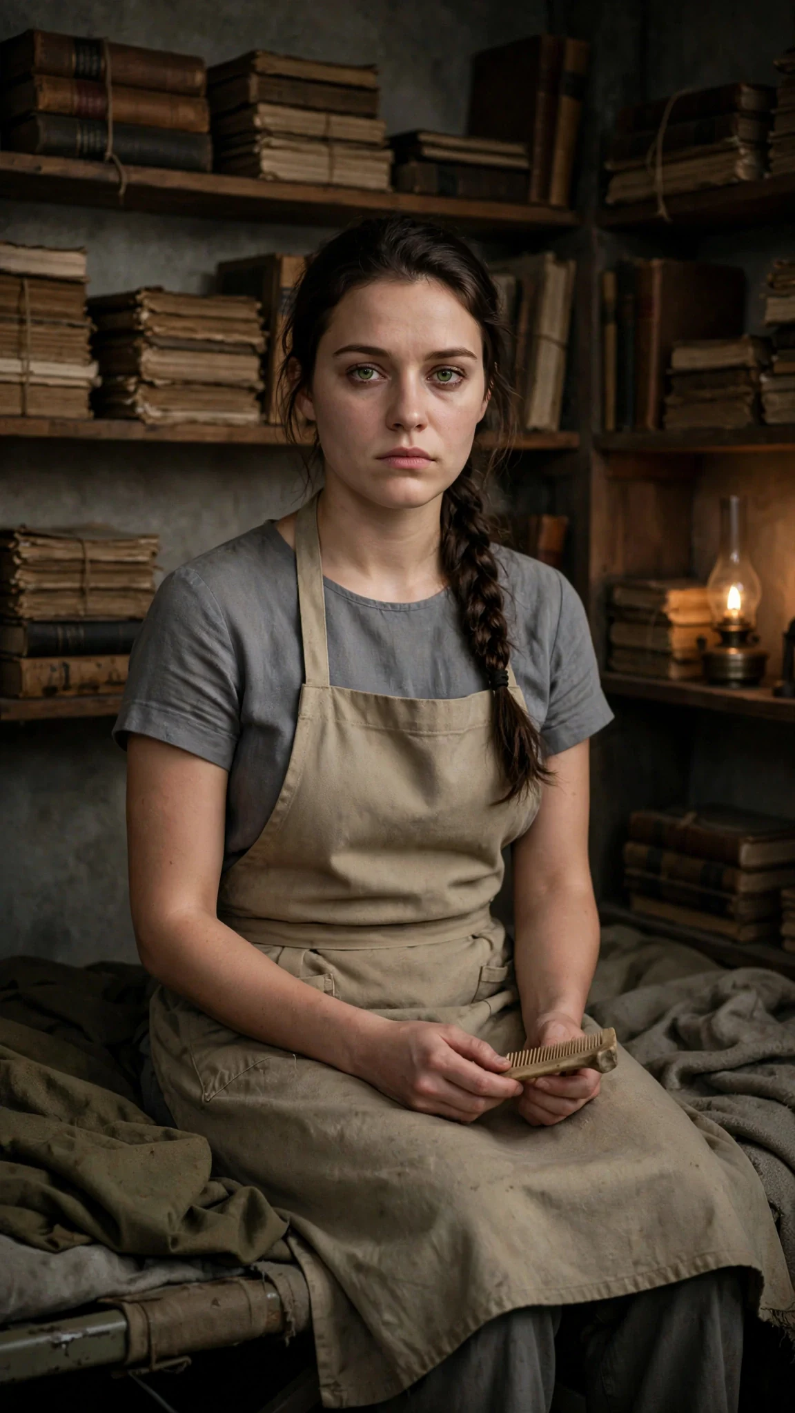 Avery's face in the lamplight, dry-eyed and flat.