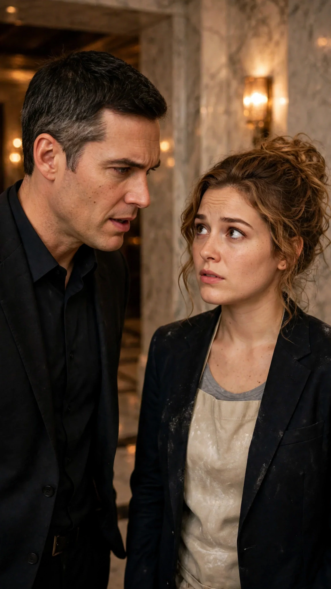 Barrett lays out the harsh rules of the contract, and Lacey listens with fear.