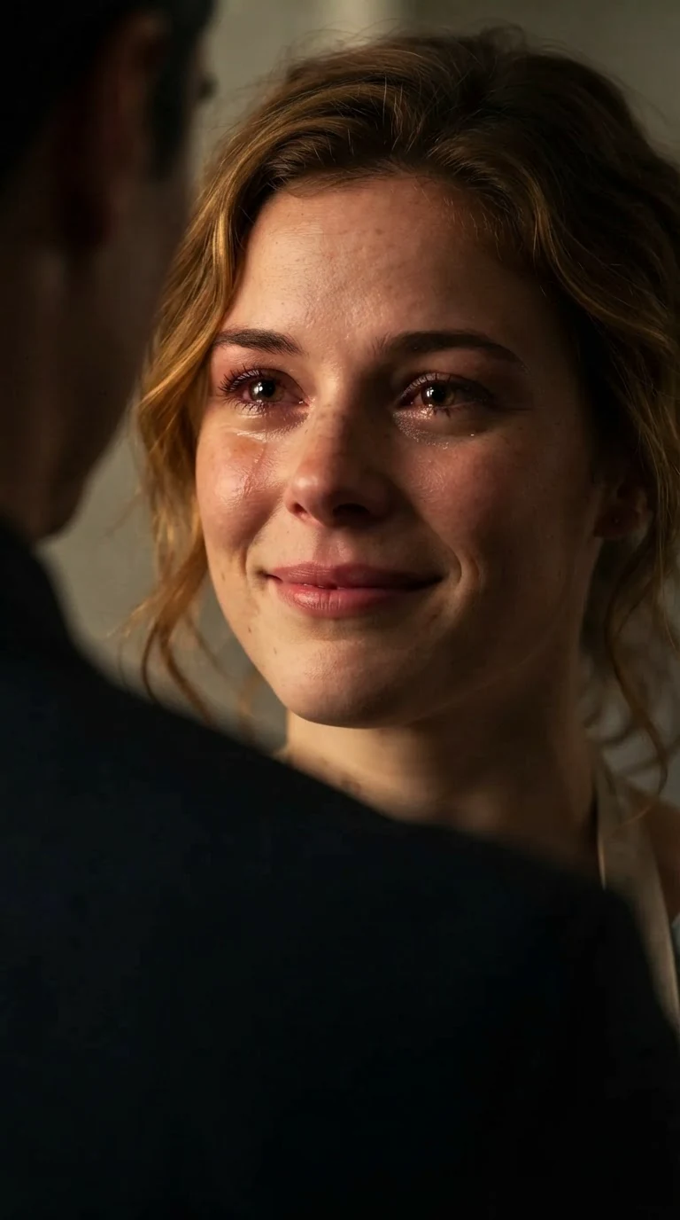 Lacey's face falls at his cold answer, hurt flashing before anger.