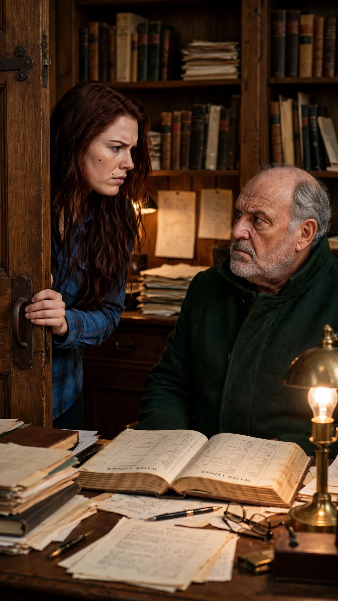 Rhea walks into the Alpha's study without being invited.