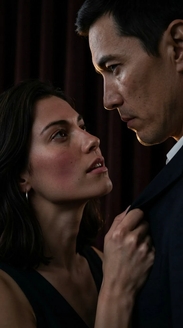 Wren's face close to Cade's, her eyes closed, a hot flush on her cheeks.