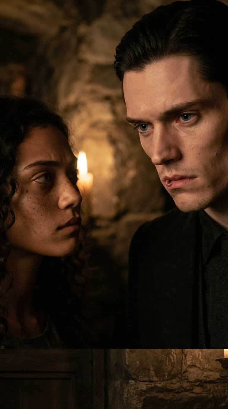 Close on Kerrick's disgusted face as Riona's hope dies.