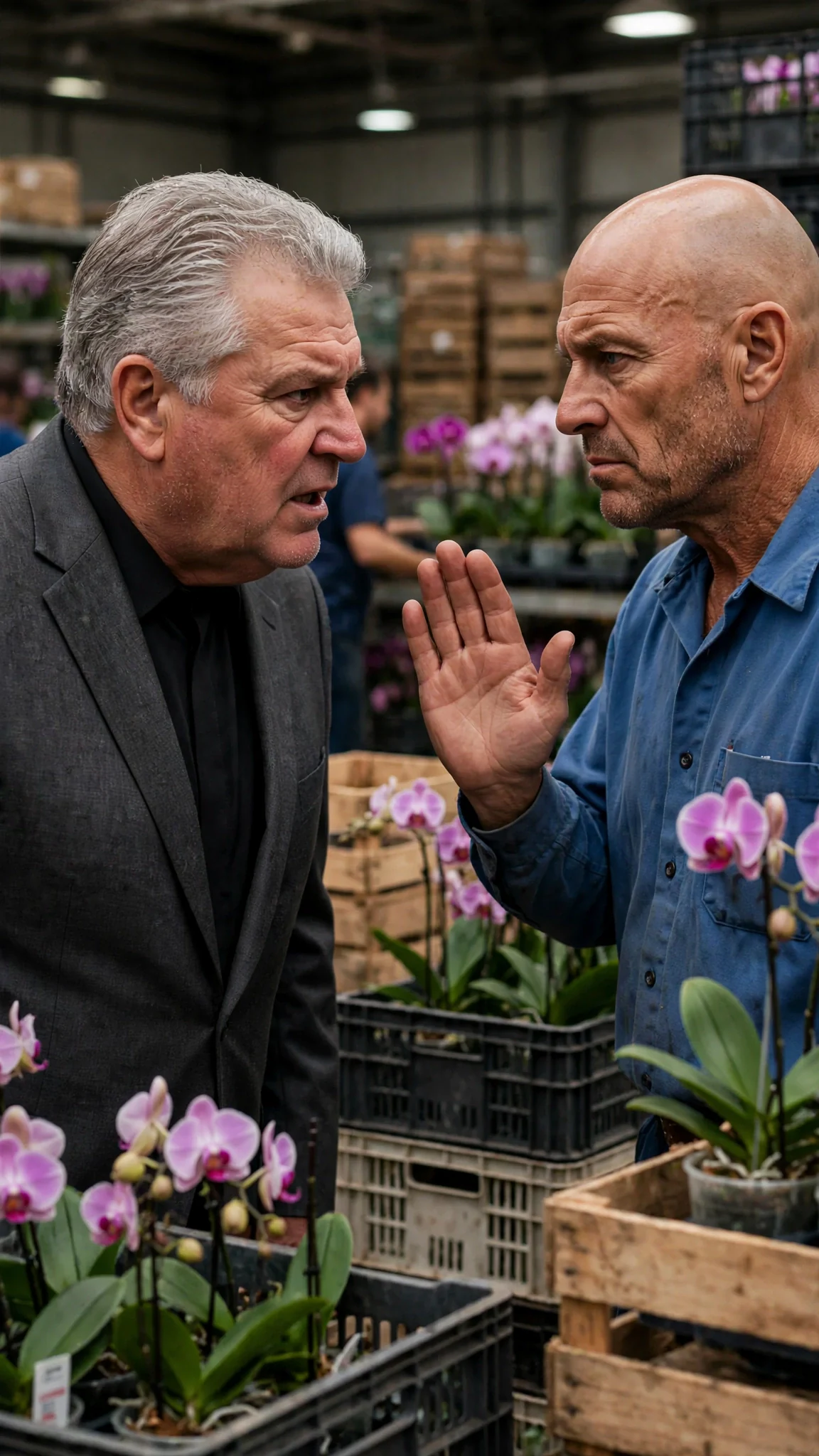 The chairman demands answers from the supplier, who refuses to say who paid.