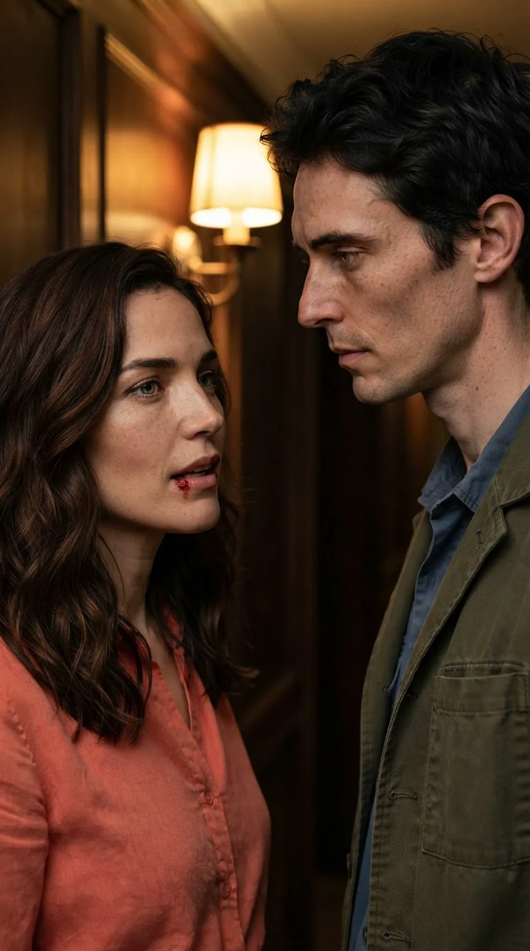 Marielle tells Benedict what she heard, her voice flat and her eyes dry.