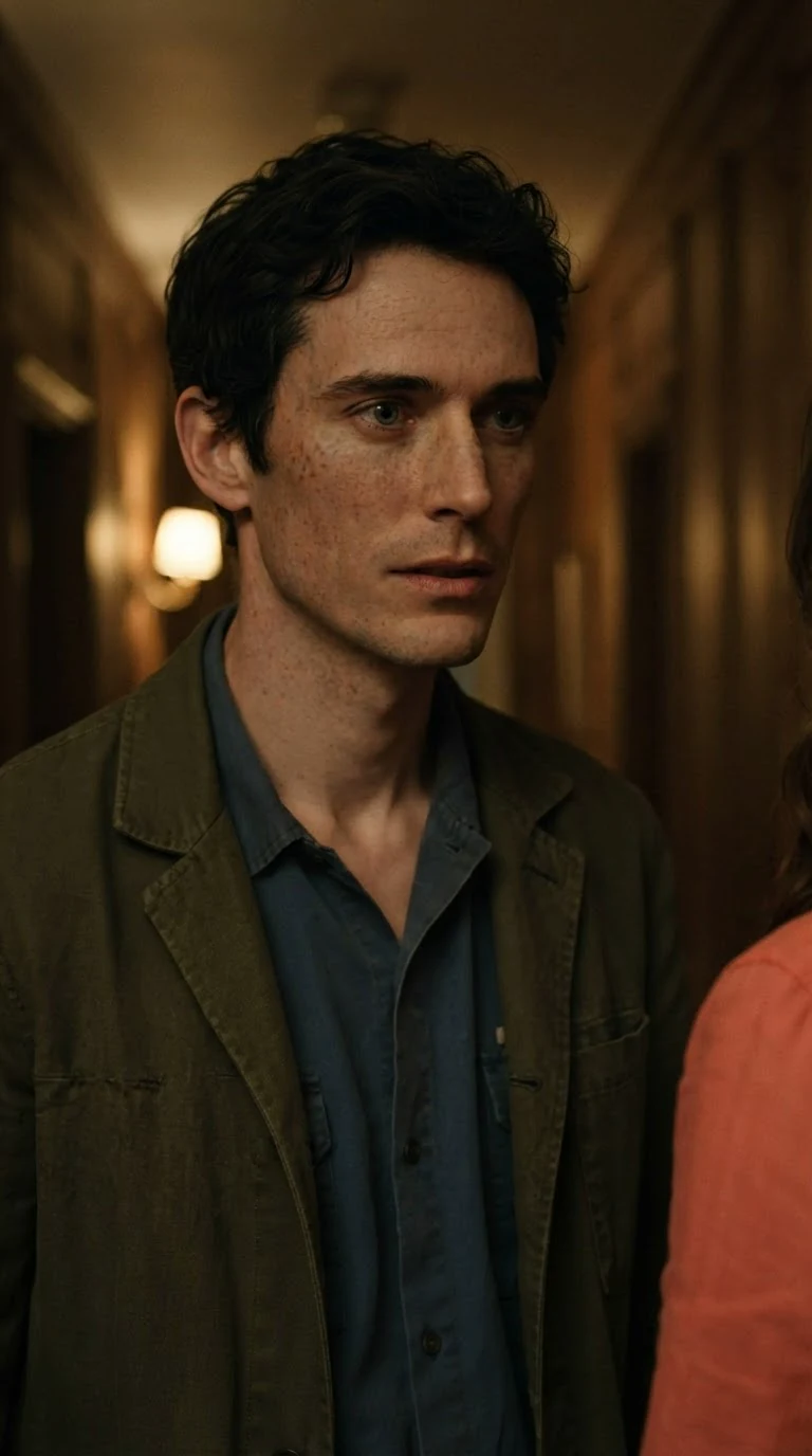 Benedict, jaw tight and eyes cold, speaking quietly in the dim hall.