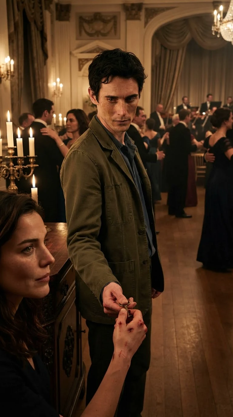 Benedict steps forward from the sideboard, eyes locked on the brass key.
