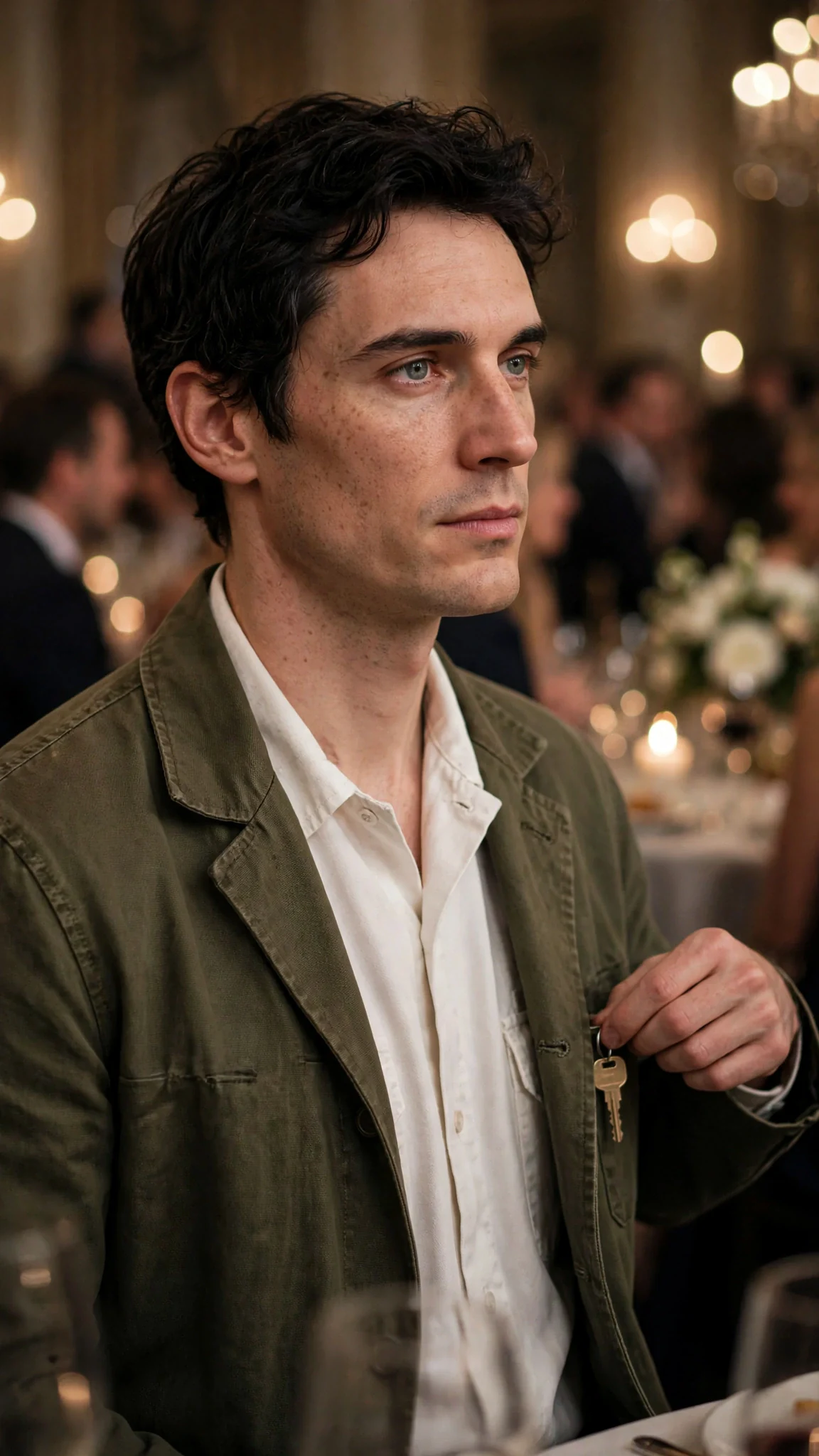 Benedict stands with the small key in his pocket and studies the ballroom with cold eyes.