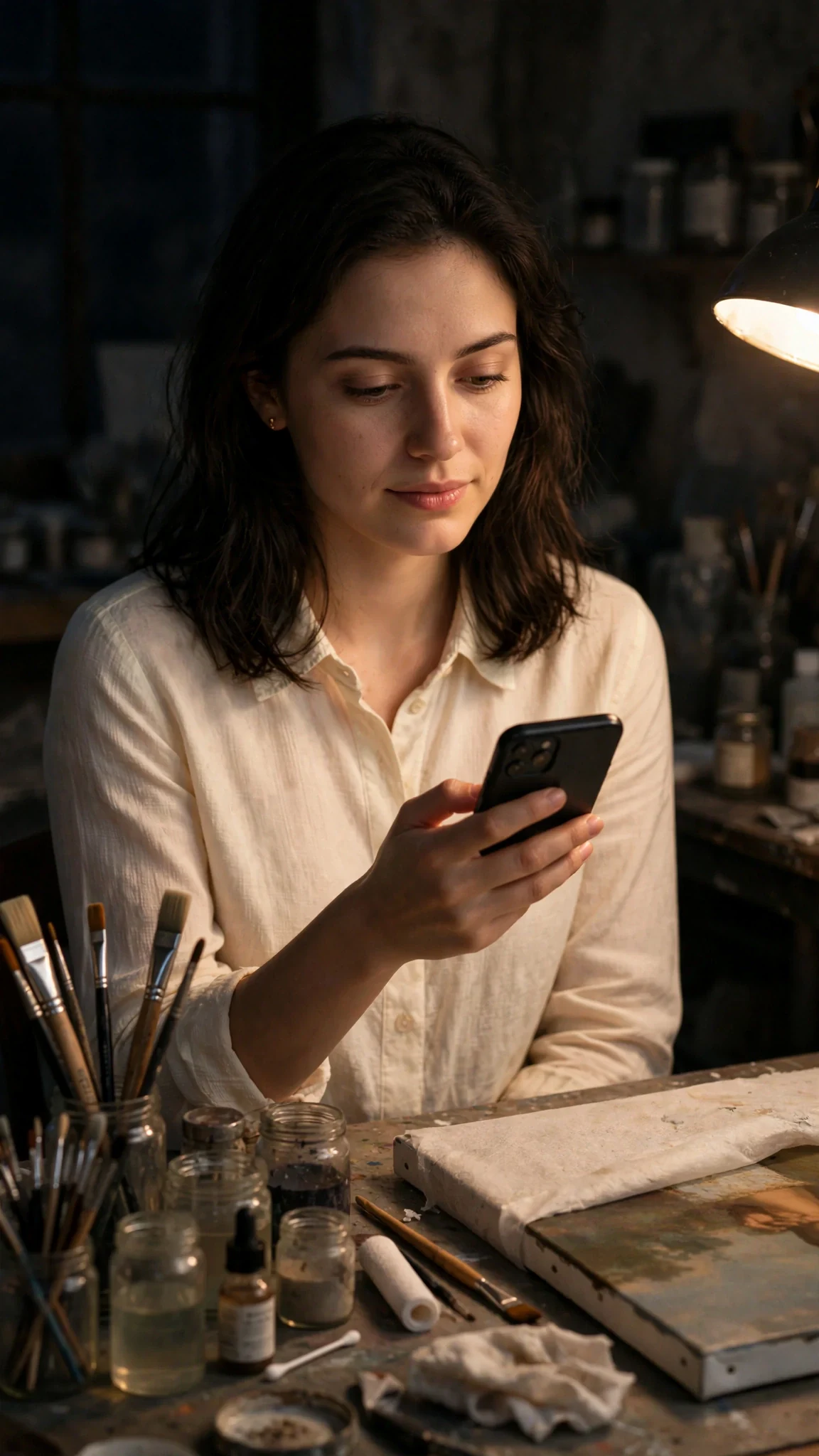 Maris stands alone in her studio, texting Jules that Rory asked for nothing.
