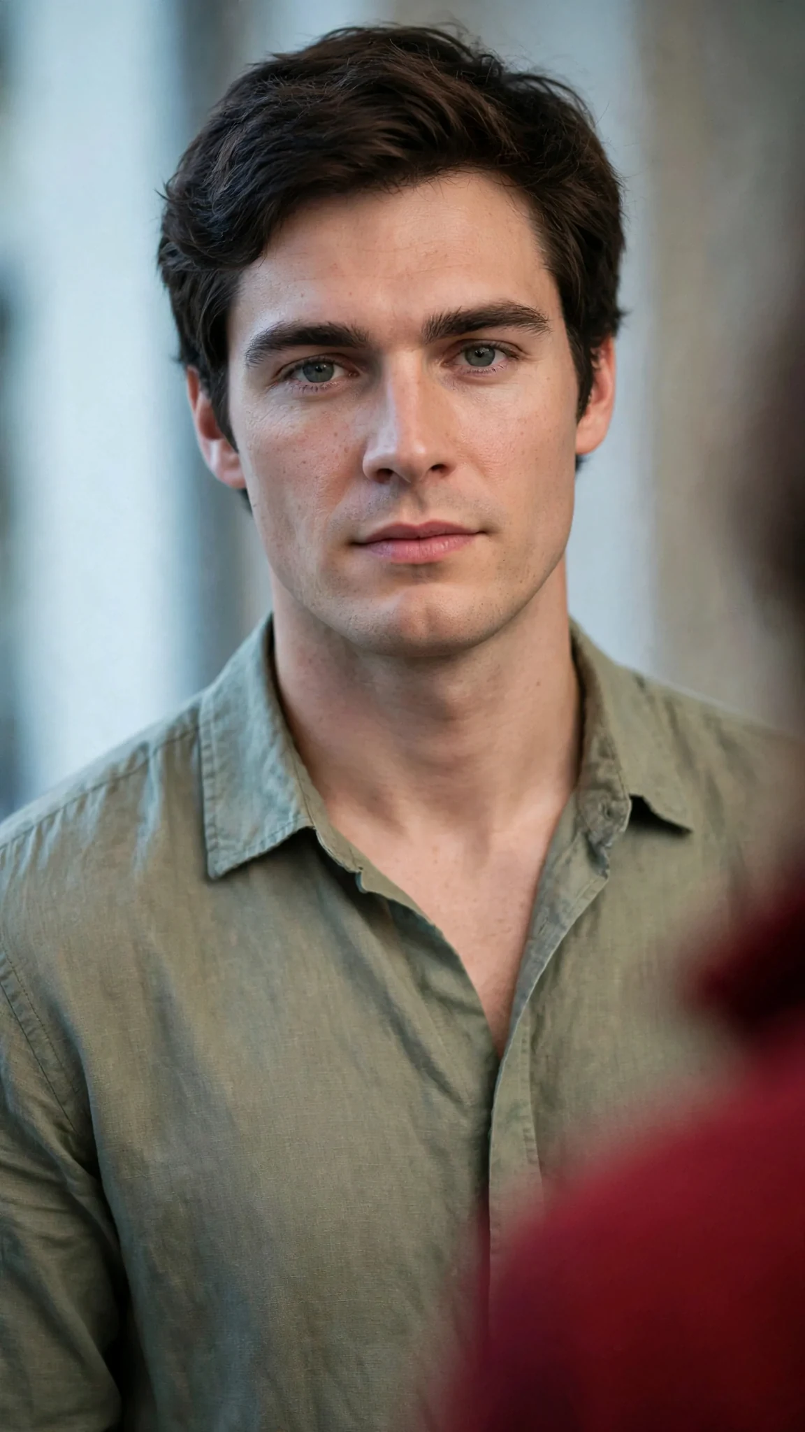 Rory's calm face as he waits, unmoving, for Clarissa to go.