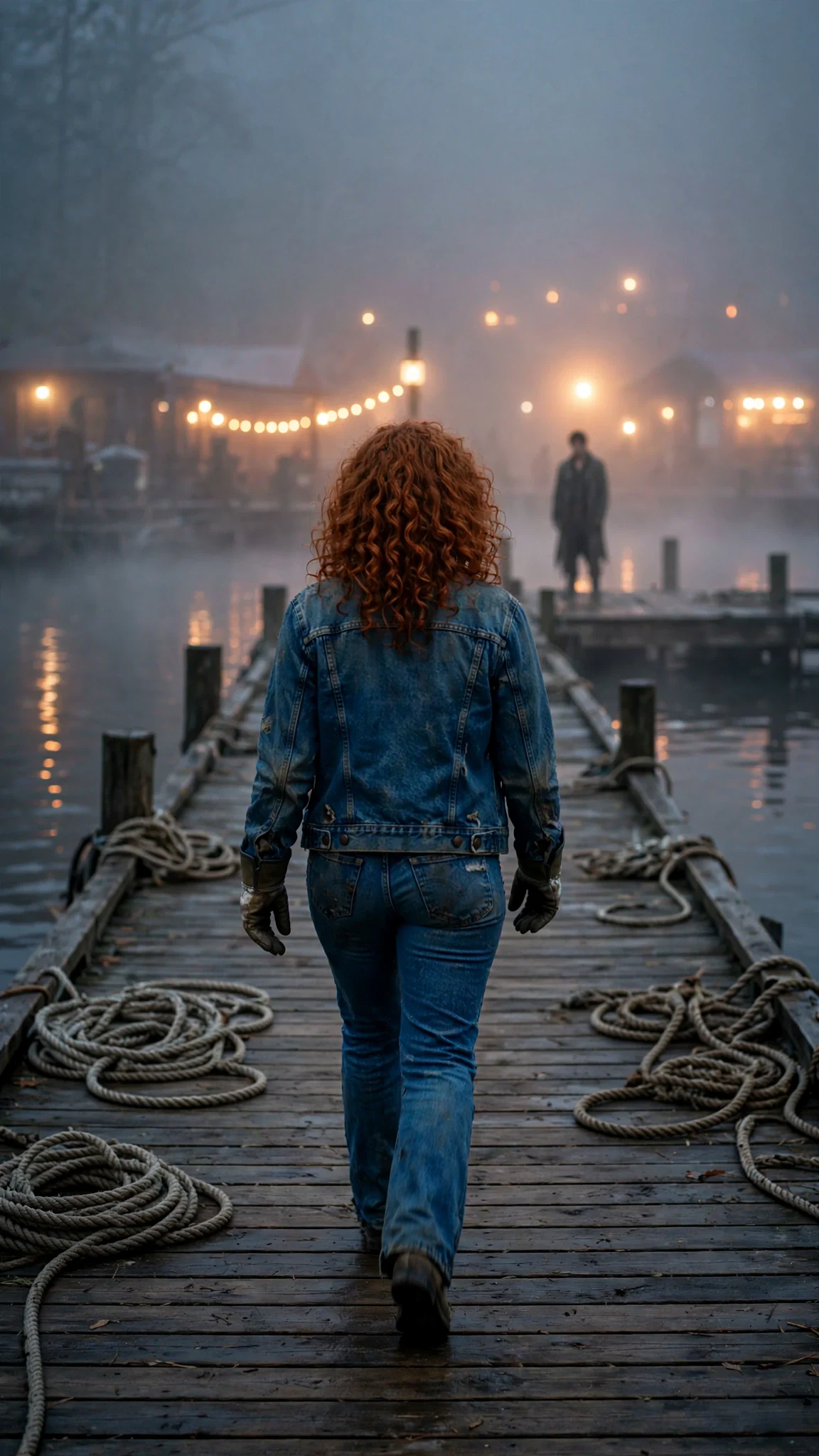 Billie walks away, leaving Kier alone in the fog.
