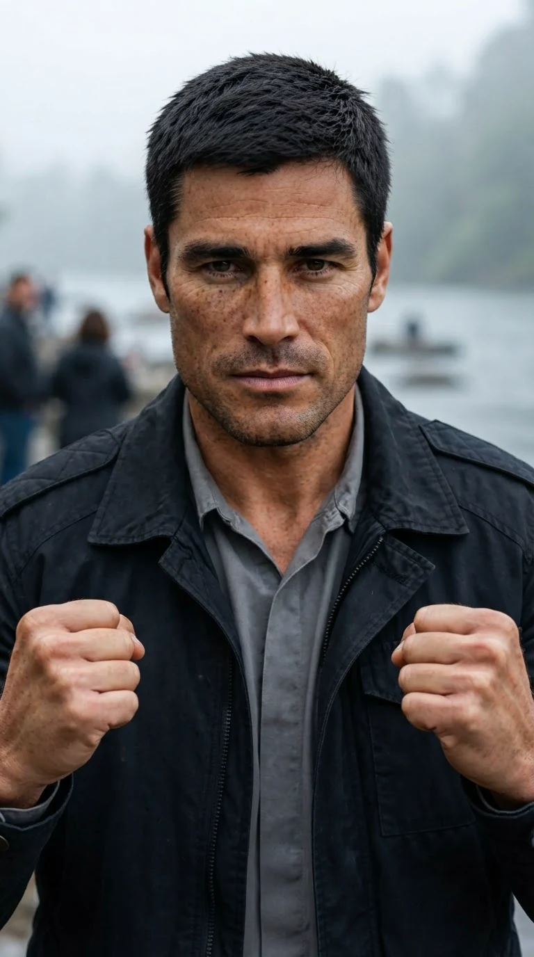 Kester's jaw hardening, fists closed, dread settling on his face.