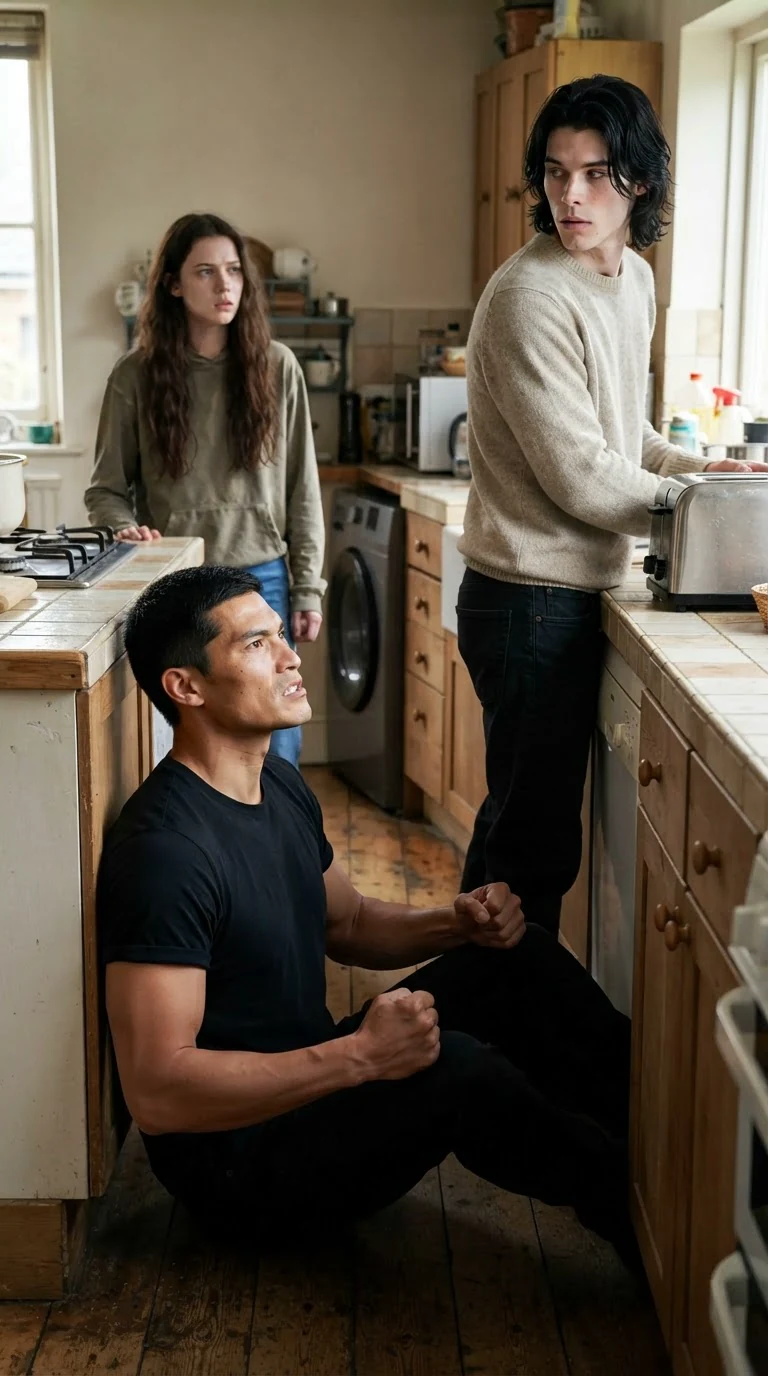 Cato looks angry but steady as he speaks to Sienna.