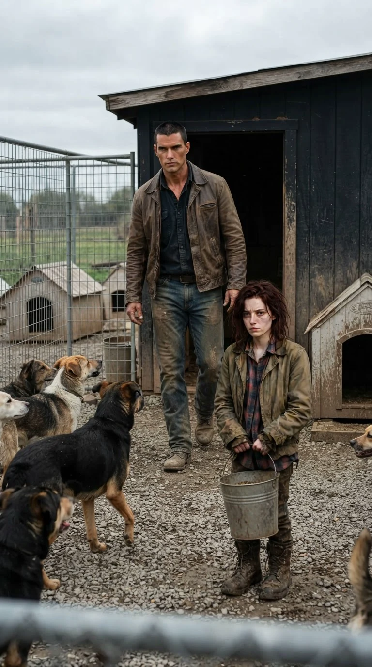A tall broad-shouldered alpha in a dusty work shirt steps out of a feed shed and the crowd goes quiet.