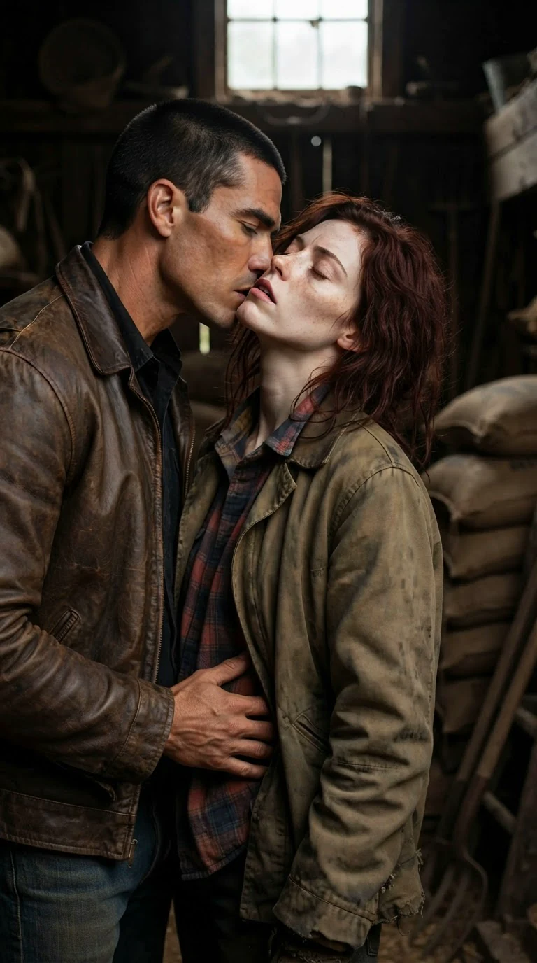 The alpha's mouth drags along her jaw, her head tipped back, eyes closed.