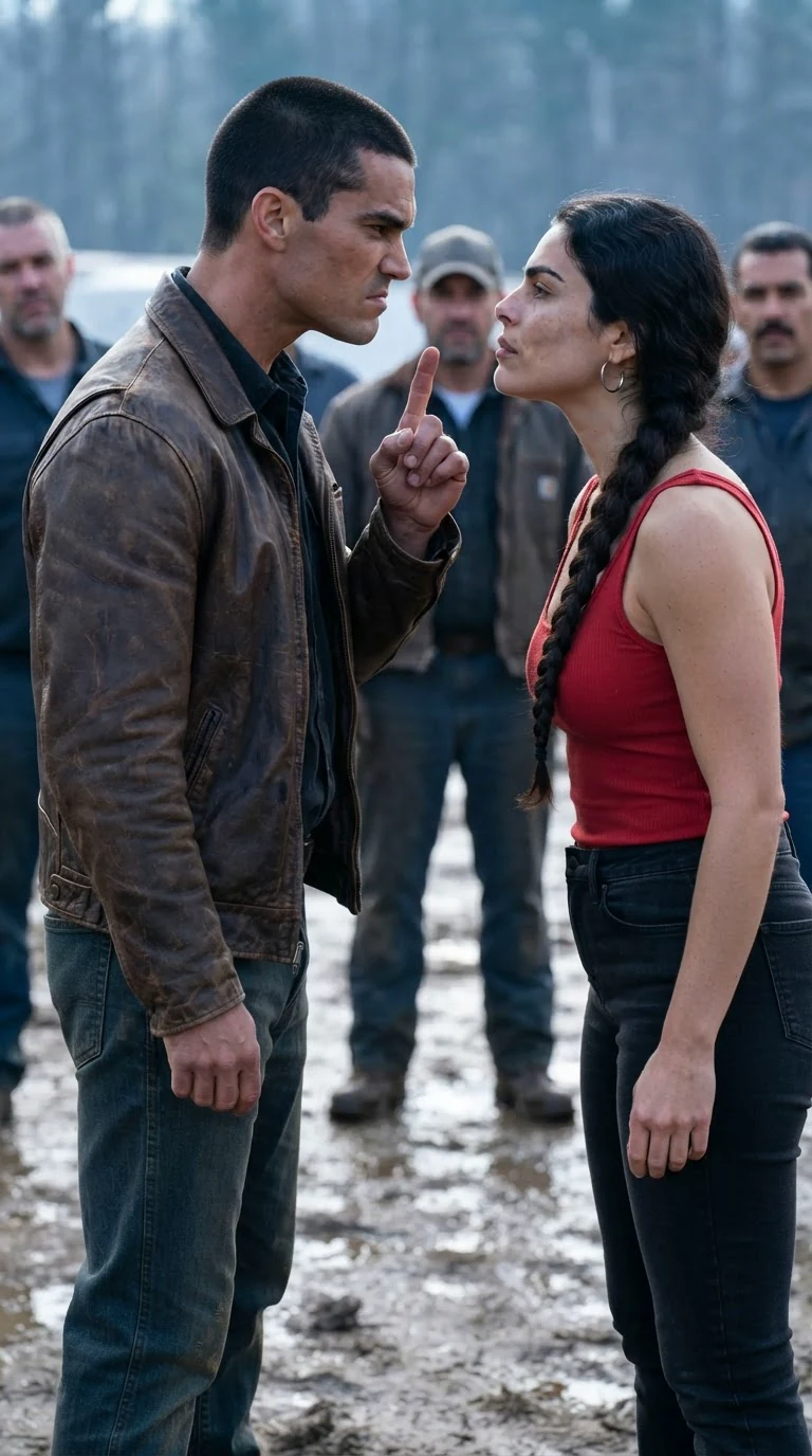 The alpha turns on the smirking woman, voice low and hard, and the yard goes still.