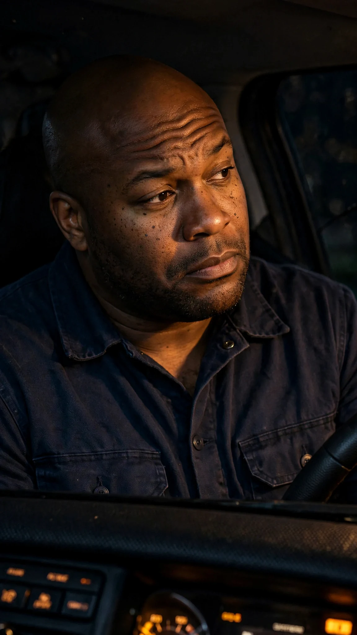 Tate shakes his head slowly in the dark cab, refusing to let it go.