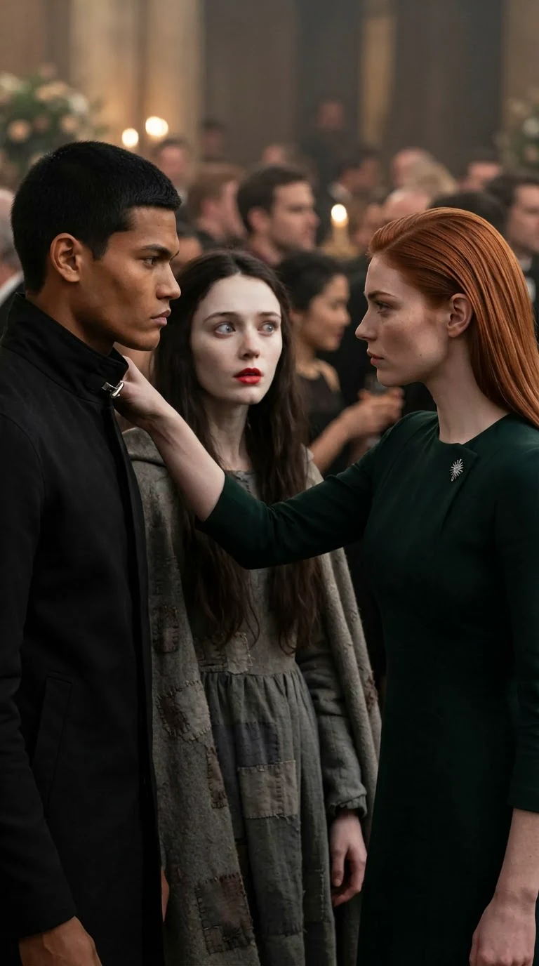 Torren pulls away from Linnea as Verity steps close, her face cold.