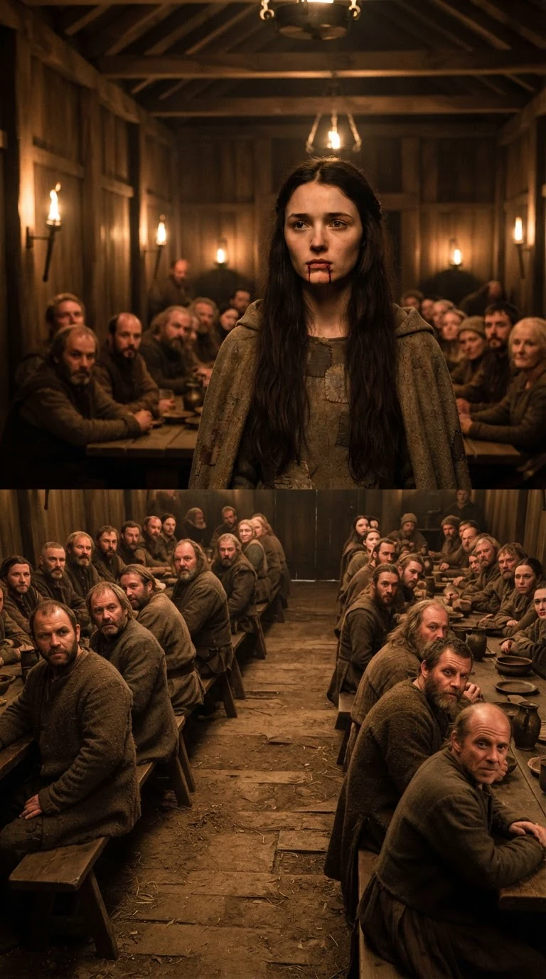 Linnea stands alone in the crowded Alpha hall with blood drying on her chin.