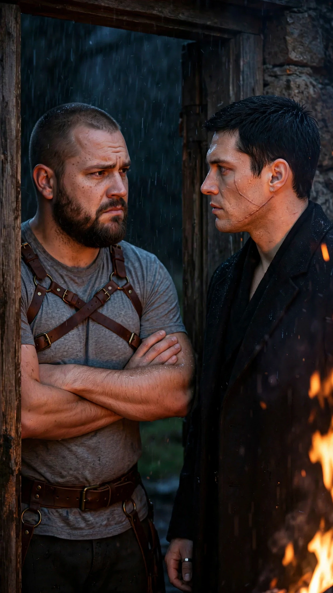The Beta mentions a shepherd with news, watching his Alpha carefully.