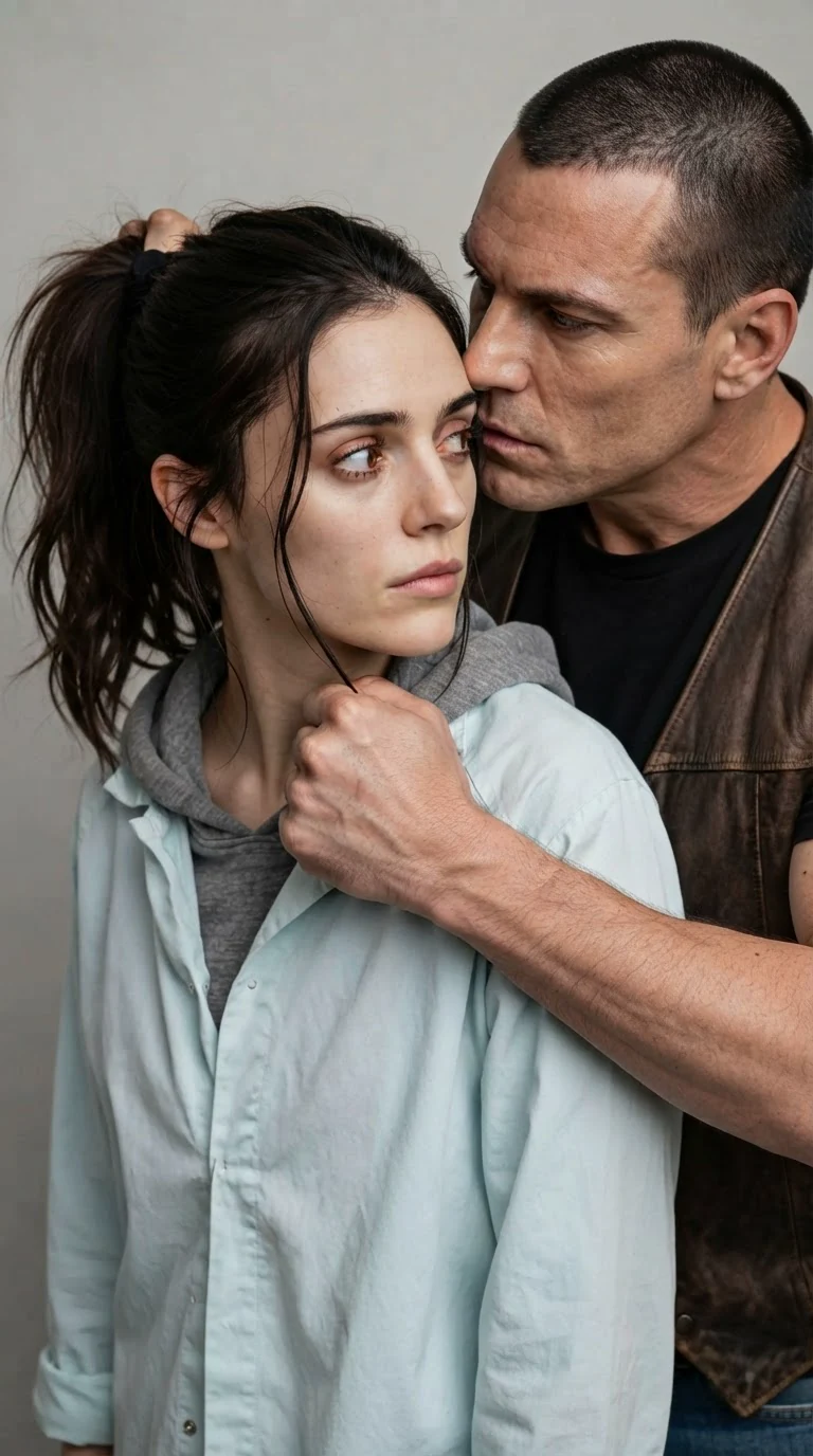 Dara's face turned back over her shoulder, Kade's mouth at her ear.