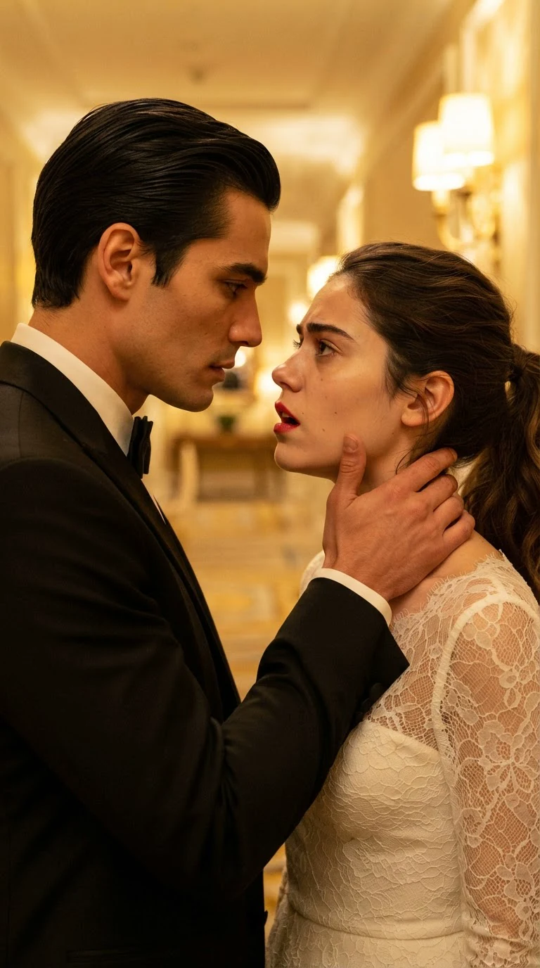 Dante pulls back an inch, his thumb still on Lola's pulse, watching her face.
