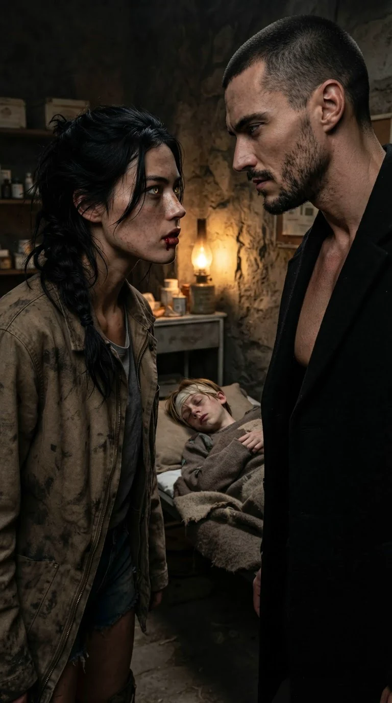 Aria spits her hate at Galen while the bond burns in her eyes.