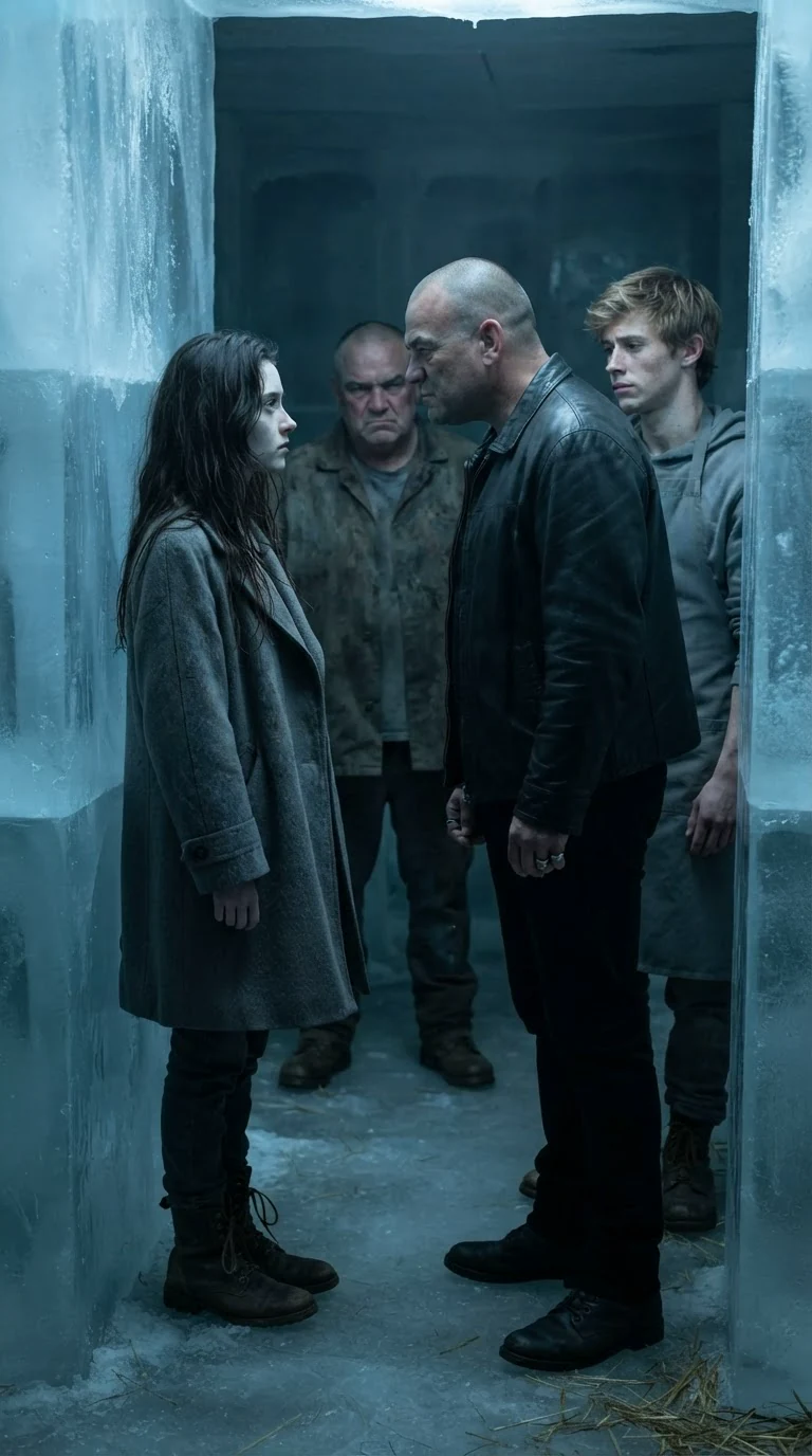 Tobias looks Aveline up and down while she stands frozen.