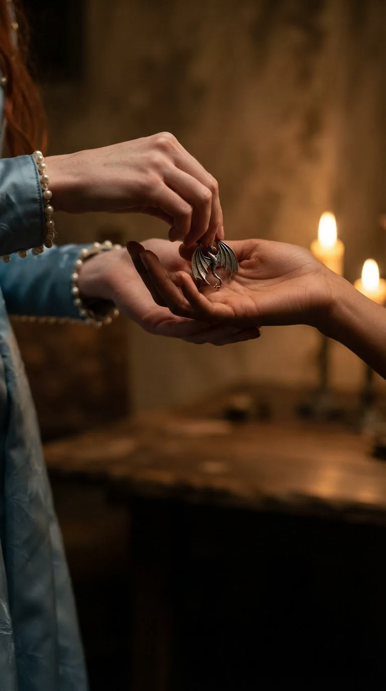 The pin dropped into an open palm, nails scraping the skin.