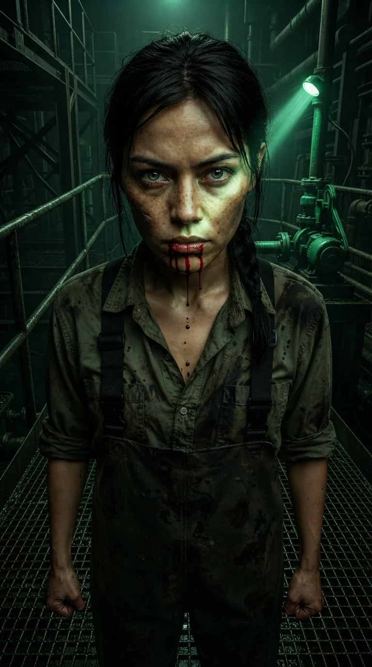 Kestra stands alone on the landing, blood dripping, chin up, eyes wet and furious.