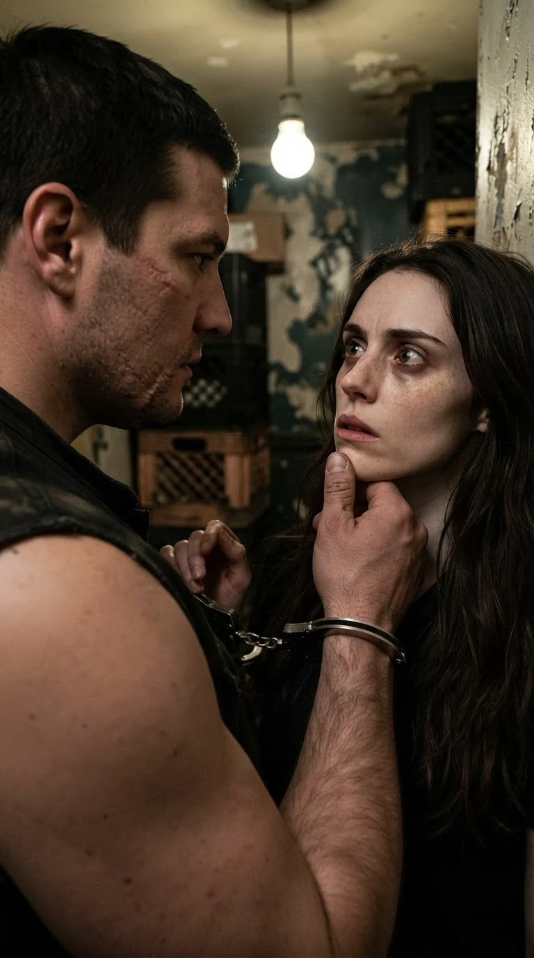 Garrick's eyes hold Corrie's, his hand still on her face, and she does not pull away.