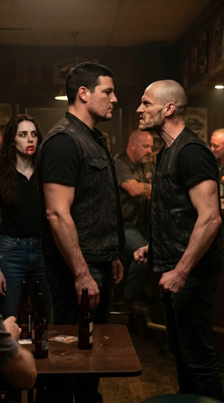 Garrick stands chest to chest with Cutter and tells him to back off.